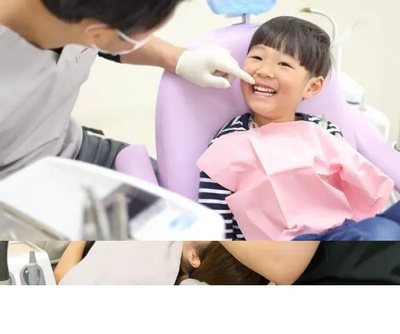 歯科診療を受けるお子さま